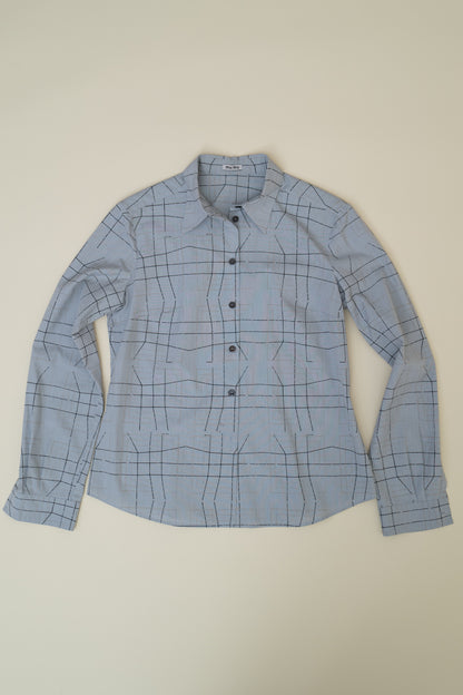 MIU MIU PRINTED BUTTON UP