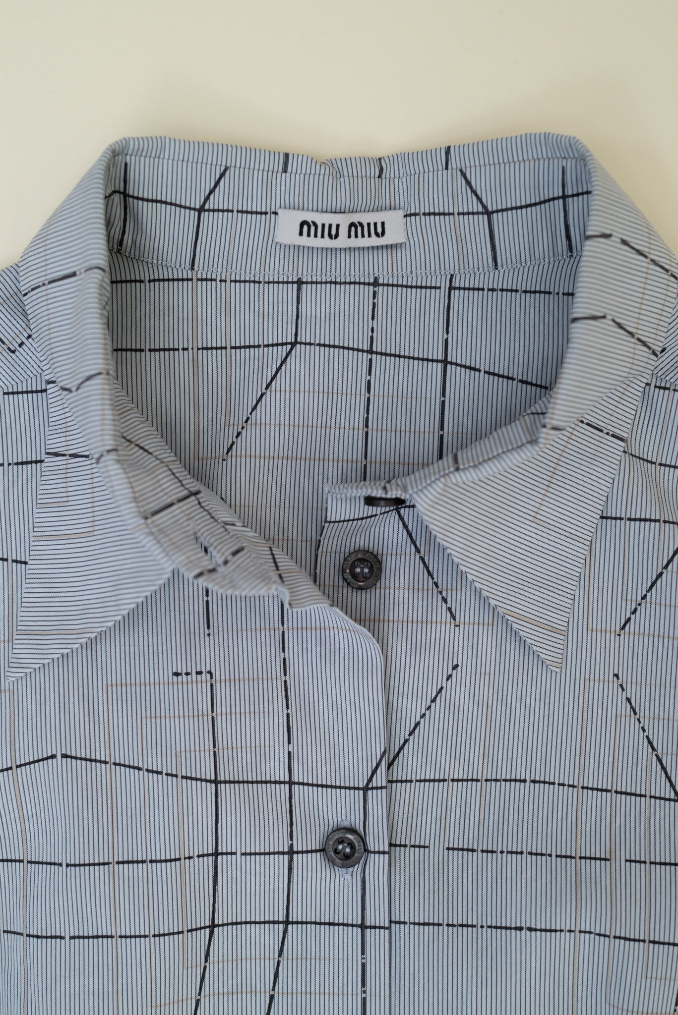 MIU MIU PRINTED BUTTON UP