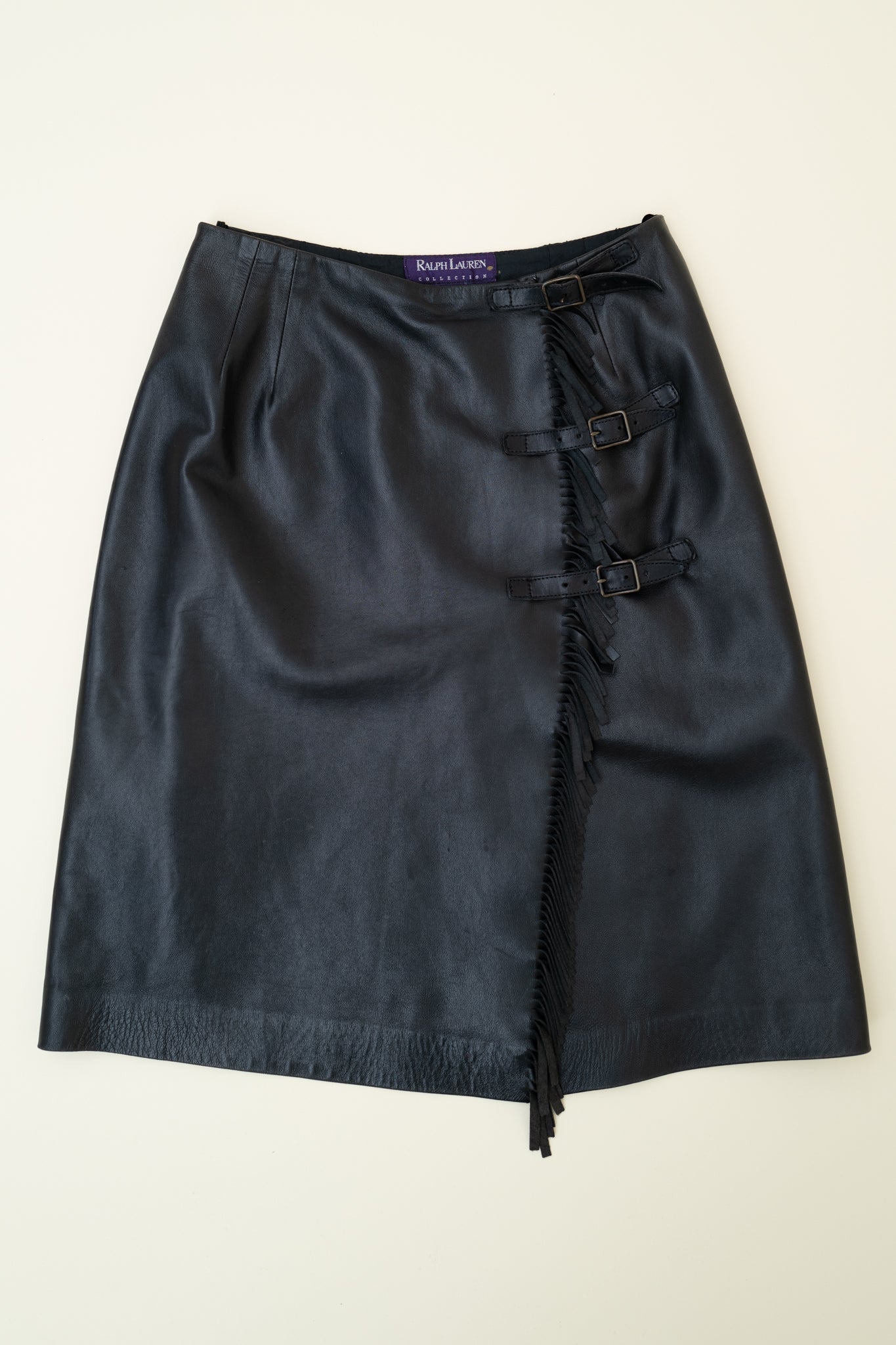 RALPH LAUREN LEATHER SKIRT