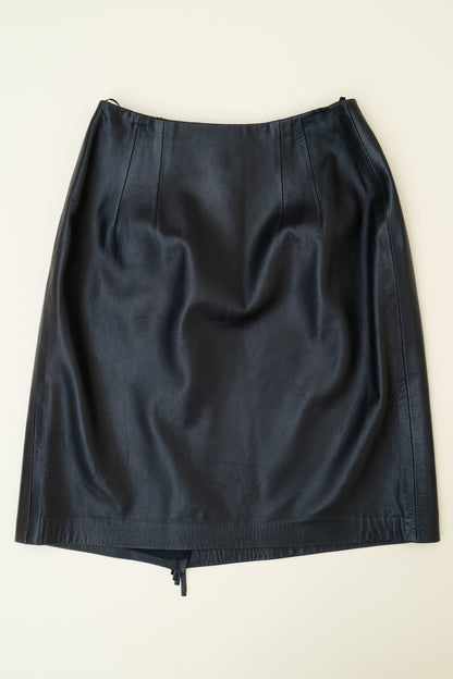 RALPH LAUREN LEATHER SKIRT