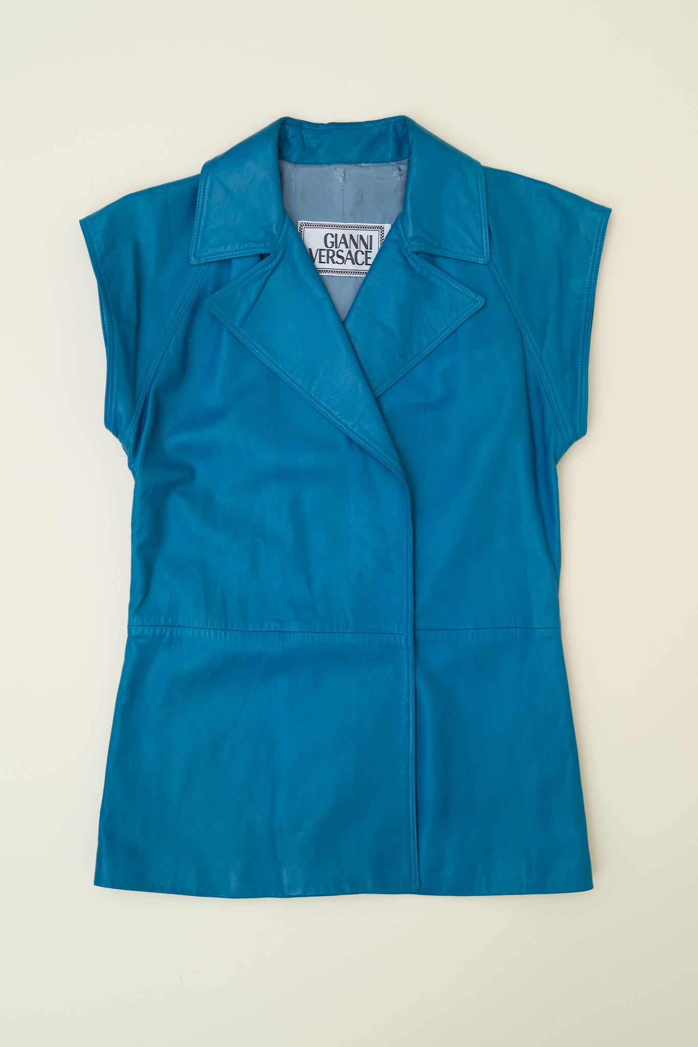 80s GIANNI VERSACE LEATHER VEST