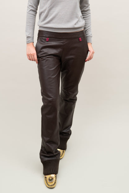 MIU MIU FW1999 LEATHER PANTS