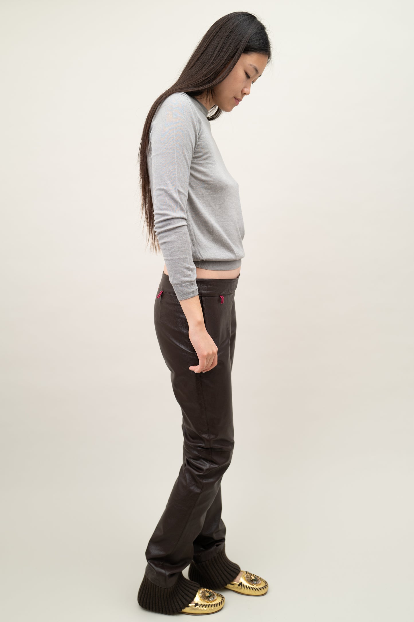 MIU MIU FW1999 LEATHER PANTS