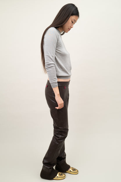 MIU MIU FW1999 LEATHER PANTS