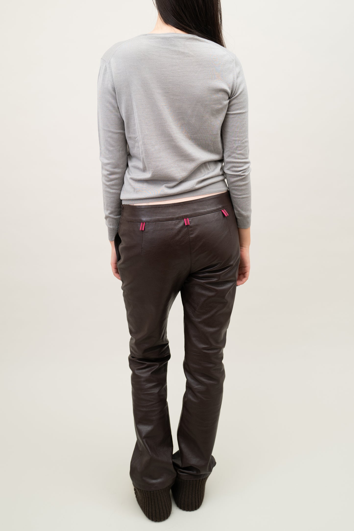 MIU MIU FW1999 LEATHER PANTS