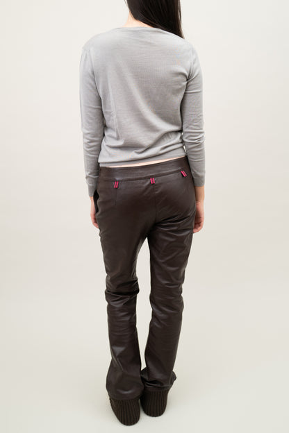 MIU MIU FW1999 LEATHER PANTS