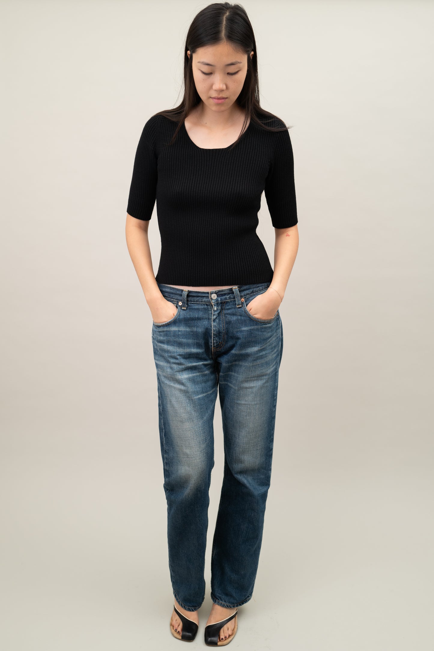 PRADA RIBBED KNIT TOP