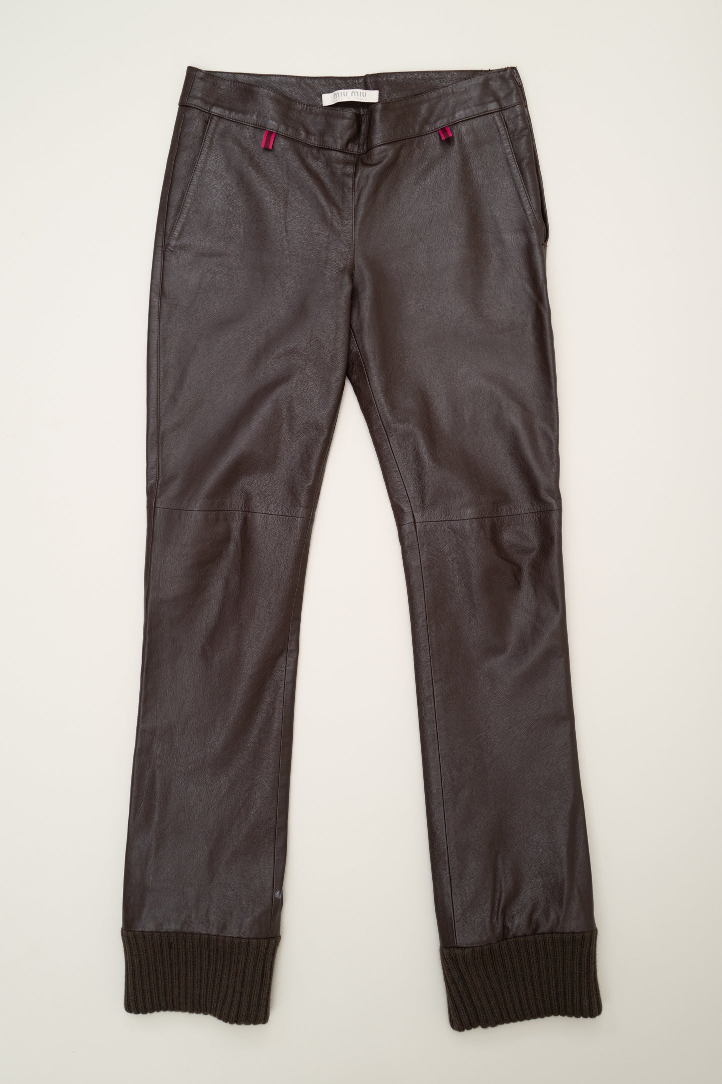 MIU MIU FW1999 LEATHER PANTS