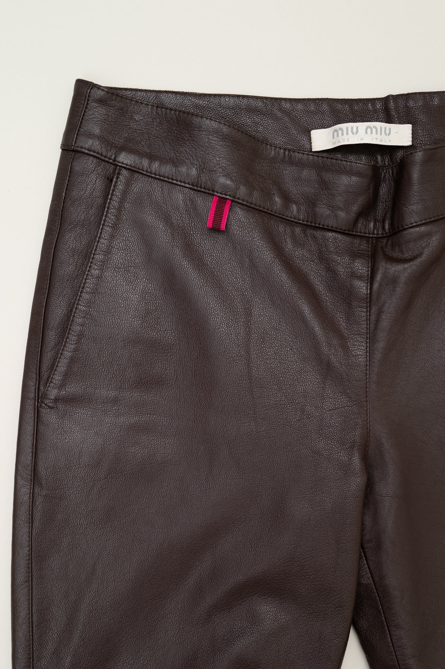 MIU MIU FW1999 LEATHER PANTS