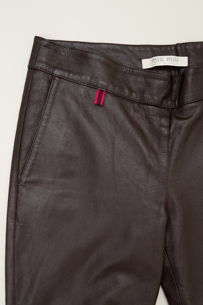 MIU MIU FW1999 LEATHER PANTS