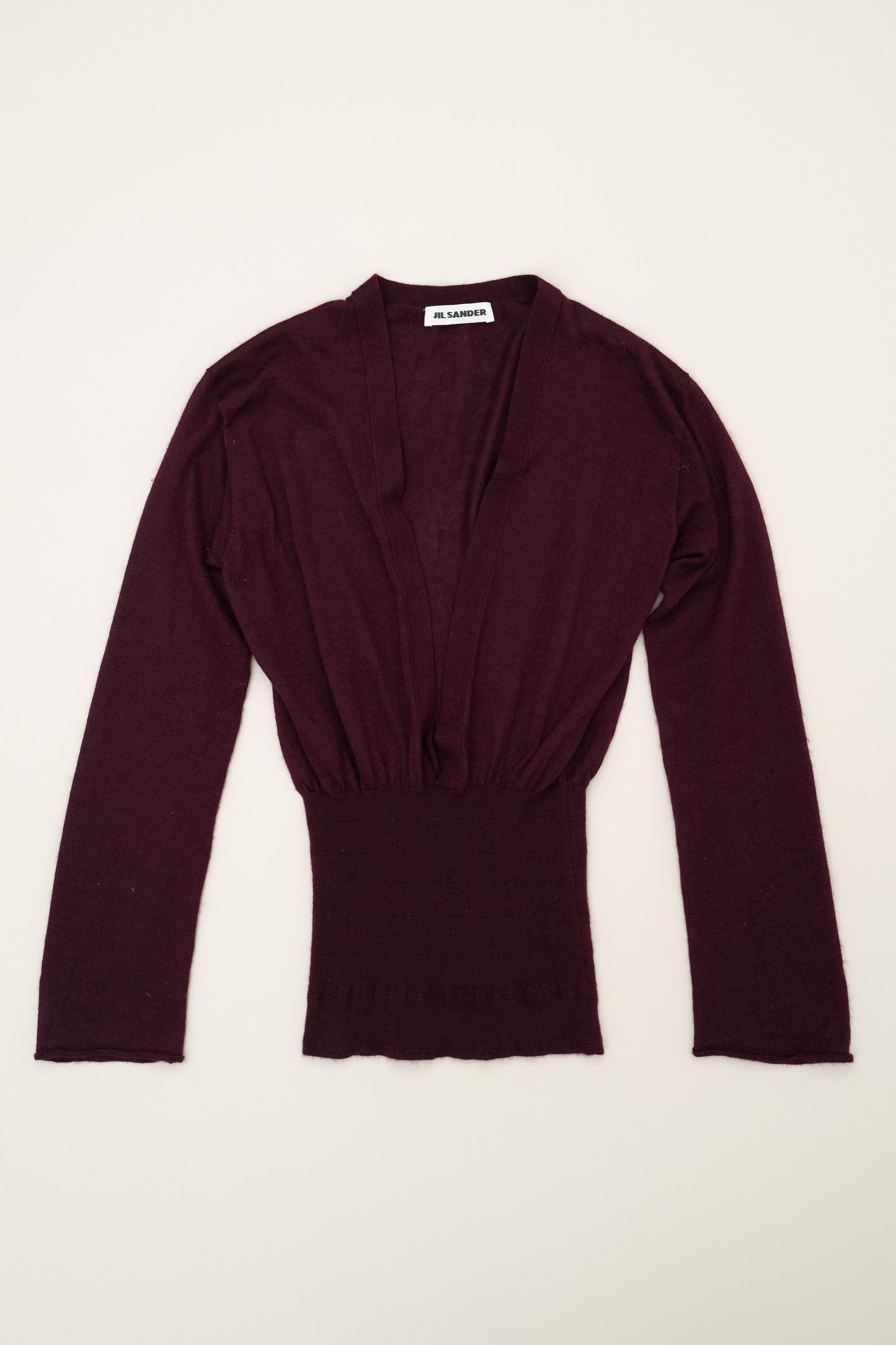 JIL SANDER DEEP V-NECK SWEATER