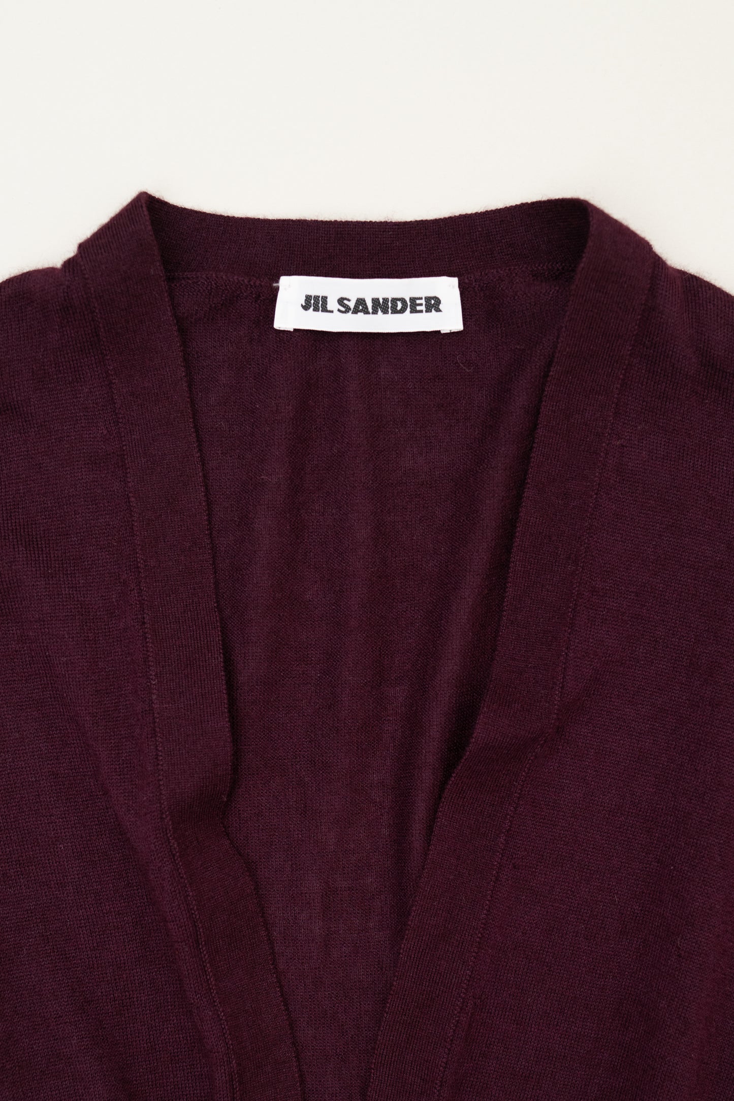 JIL SANDER DEEP V-NECK SWEATER