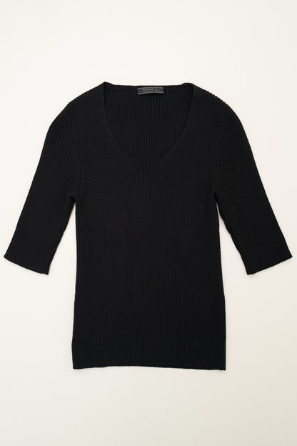 PRADA RIBBED KNIT TOP