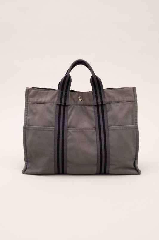 HERMES TOILE  FOURRE-TOUT MM