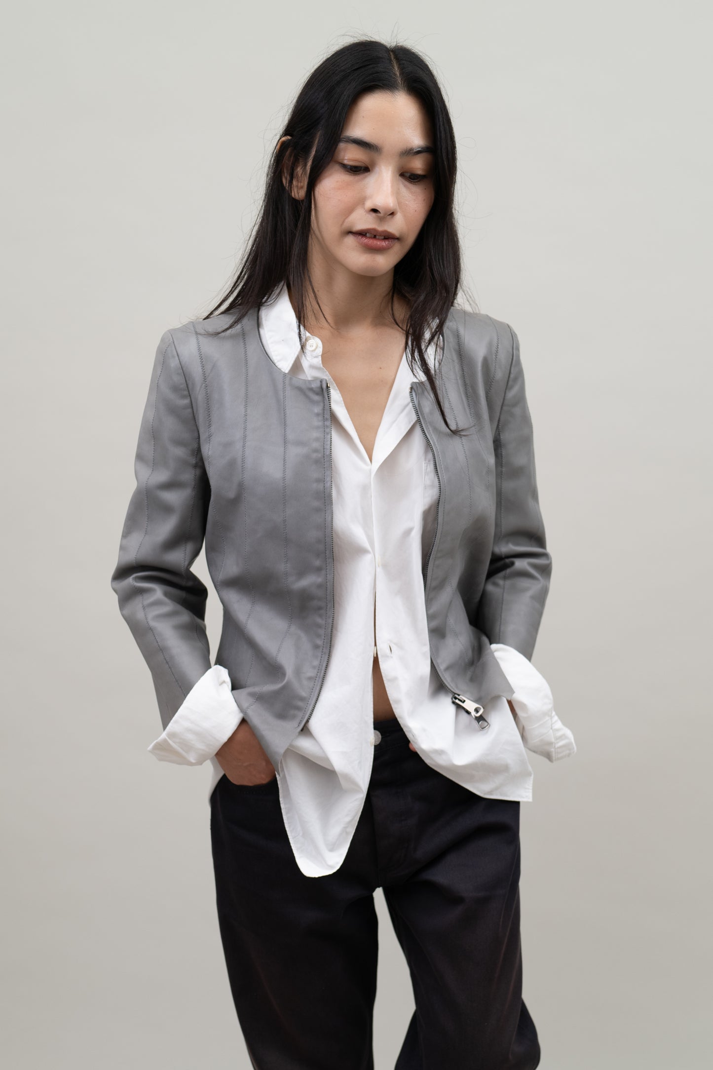 EMPORIO ARMANI LEATHER JACKET