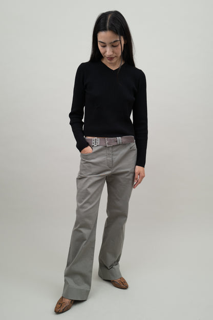 ALBERTA FERRETTI BELTED PANTS