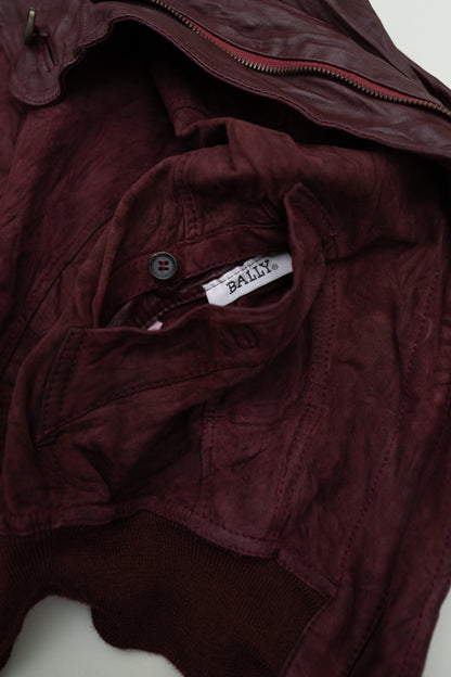 BALLY LEATHER BOMBER