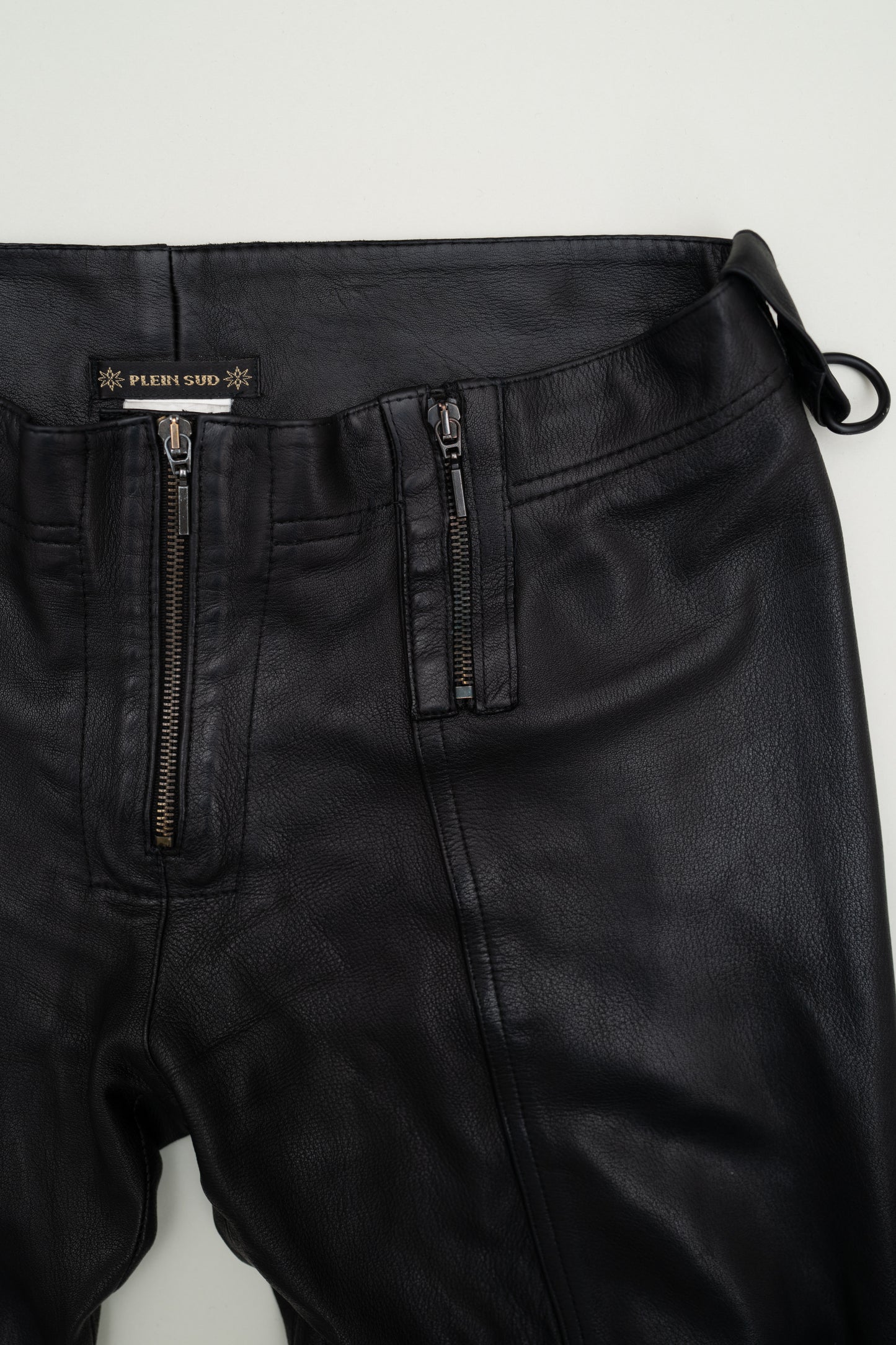 PLEIN SUD LEATHER PANTS