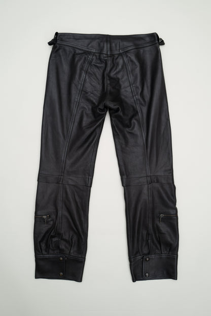 PLEIN SUD LEATHER PANTS