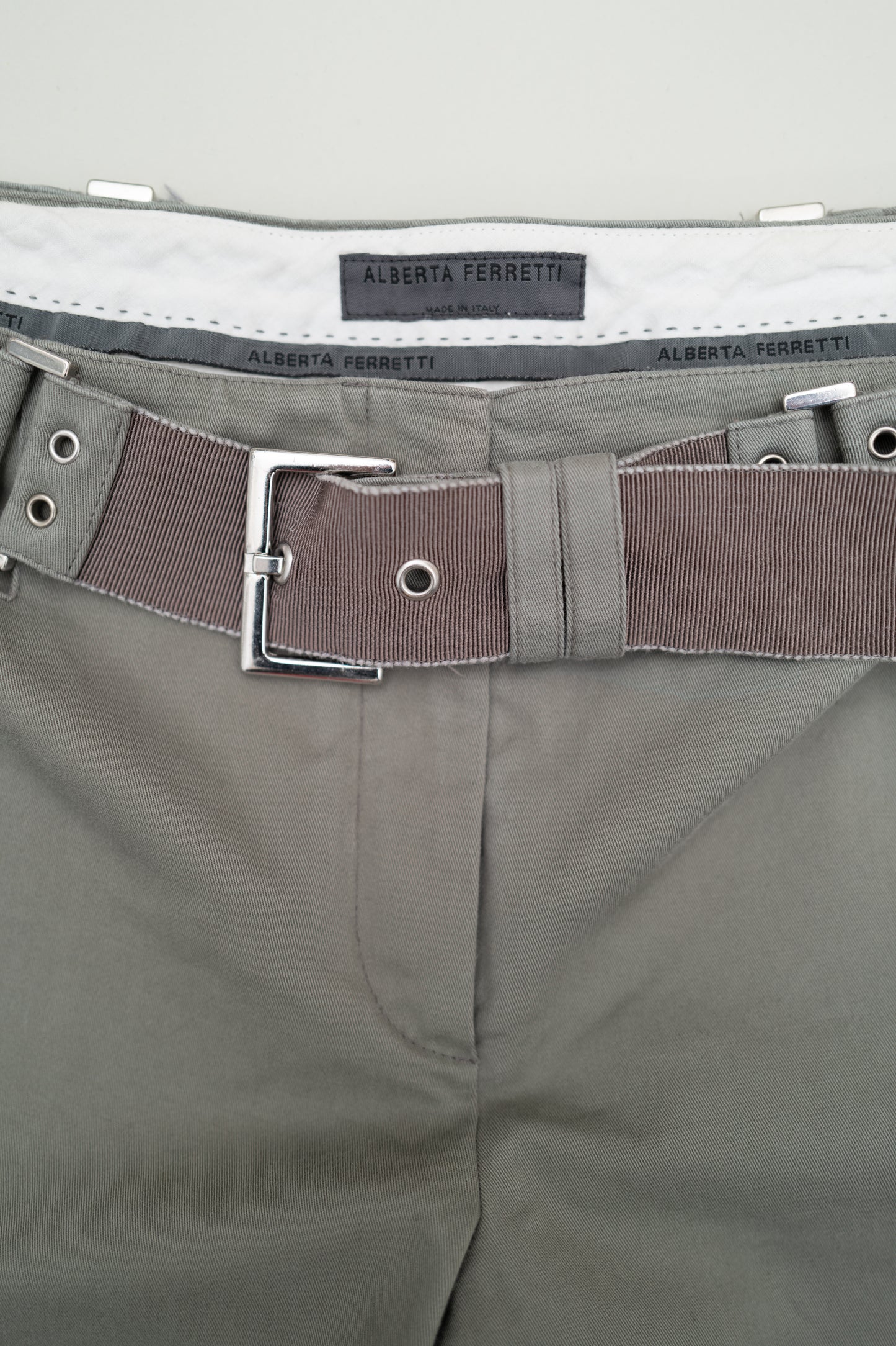 ALBERTA FERRETTI BELTED PANTS