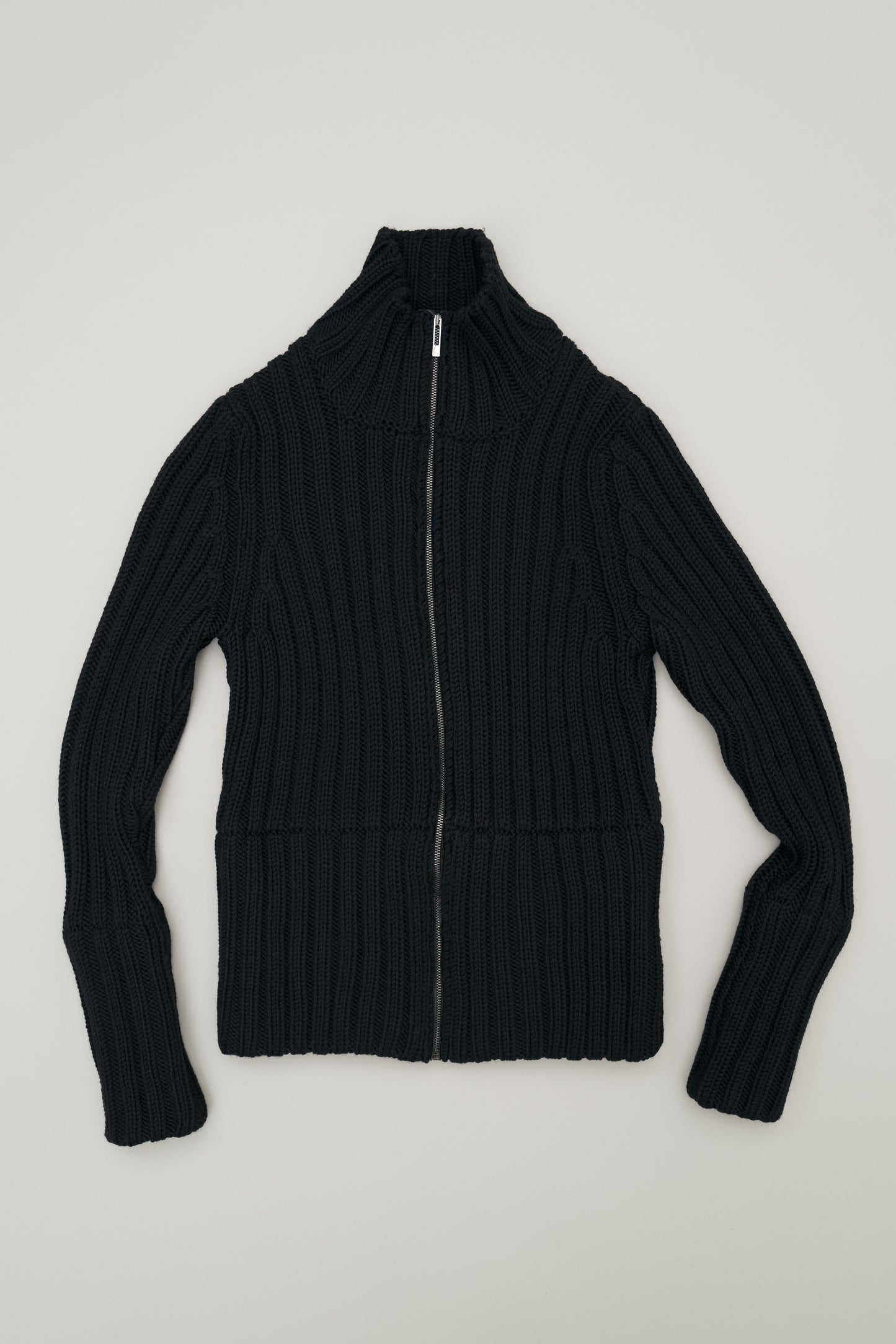 GUCCI RIBBED KNIT ZIP UP