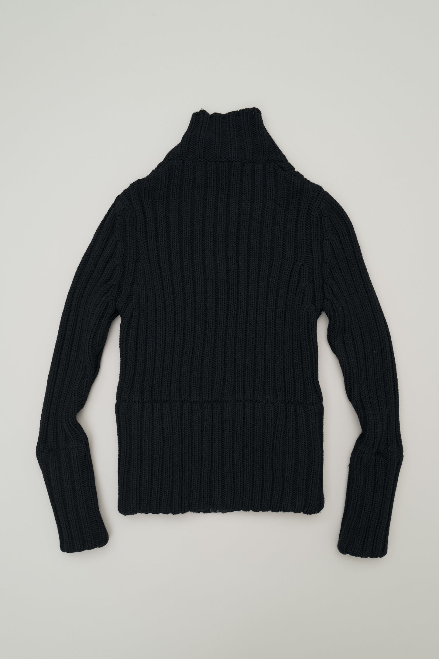GUCCI RIBBED KNIT ZIP UP