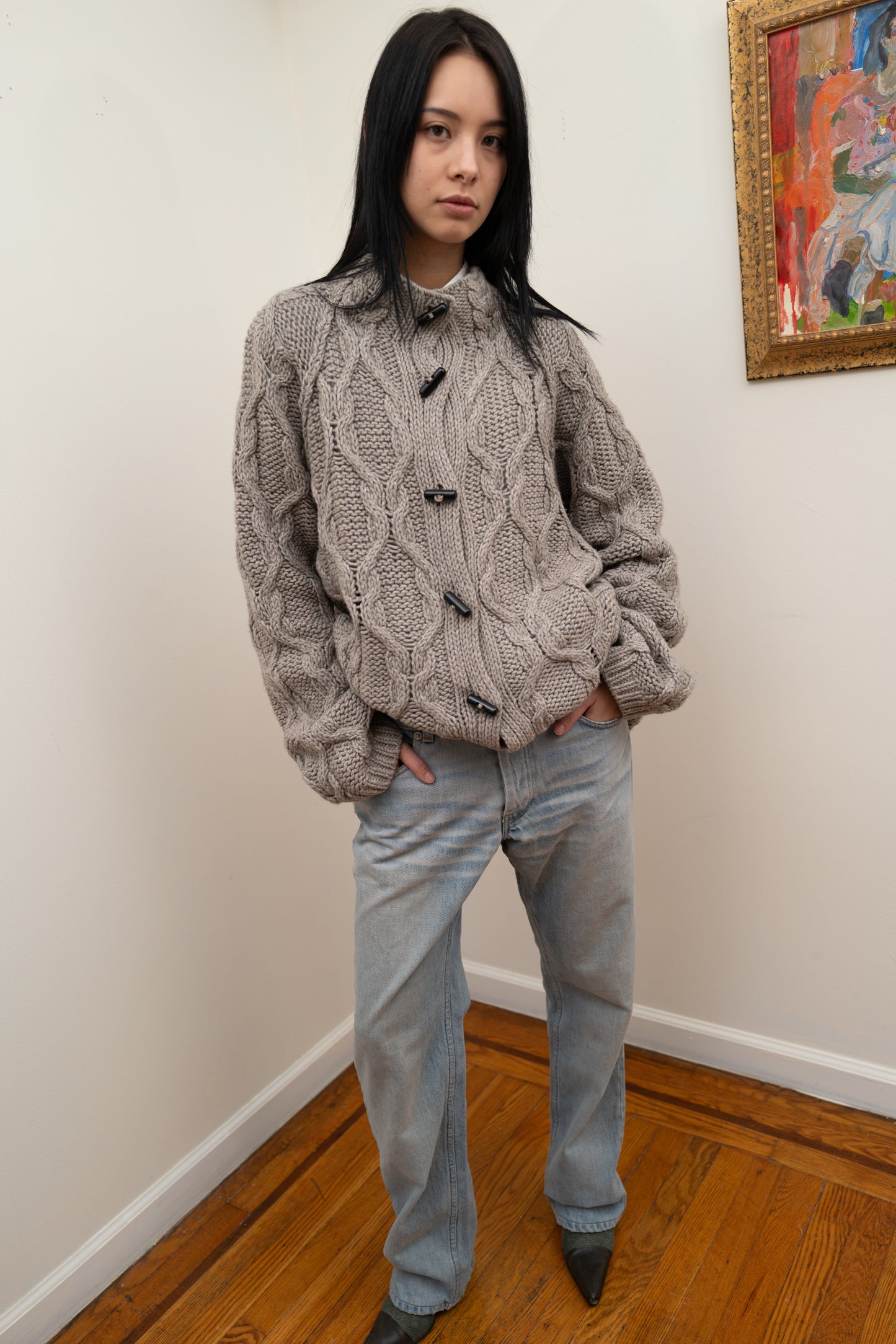 CHLOE CABLE KNIT CARDIGAN