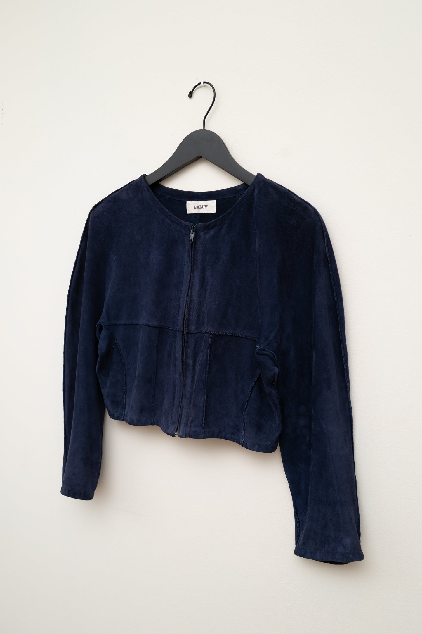 BALLY CROPPED SUEDE JACKET