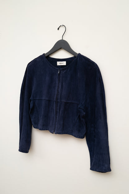 BALLY CROPPED SUEDE JACKET