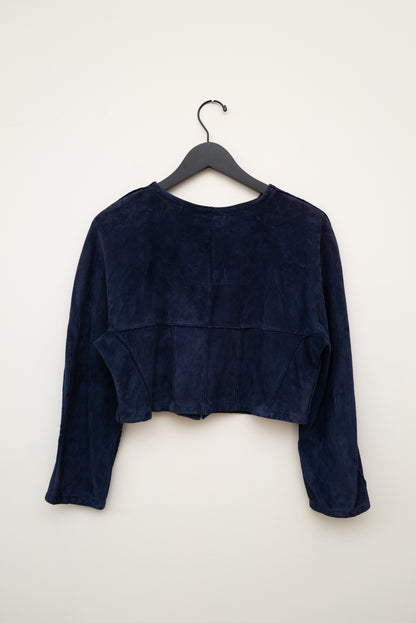 BALLY CROPPED SUEDE JACKET