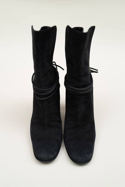 HERMES SUEDE BOOTS