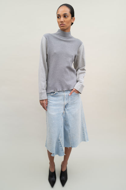 TRICOT CDG MIXED MATERIAL TOP, 1993