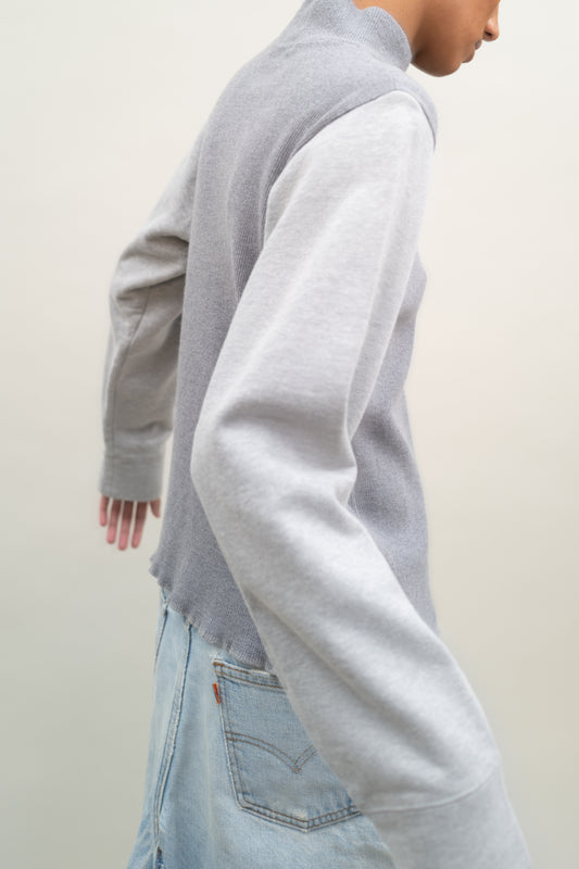 TRICOT CDG MIXED MATERIAL TOP, 1993