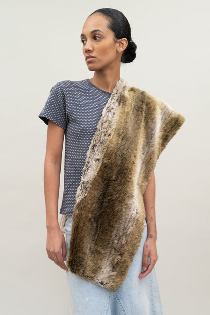 TRICOT CDG FAUX FUR SCARF, 2000