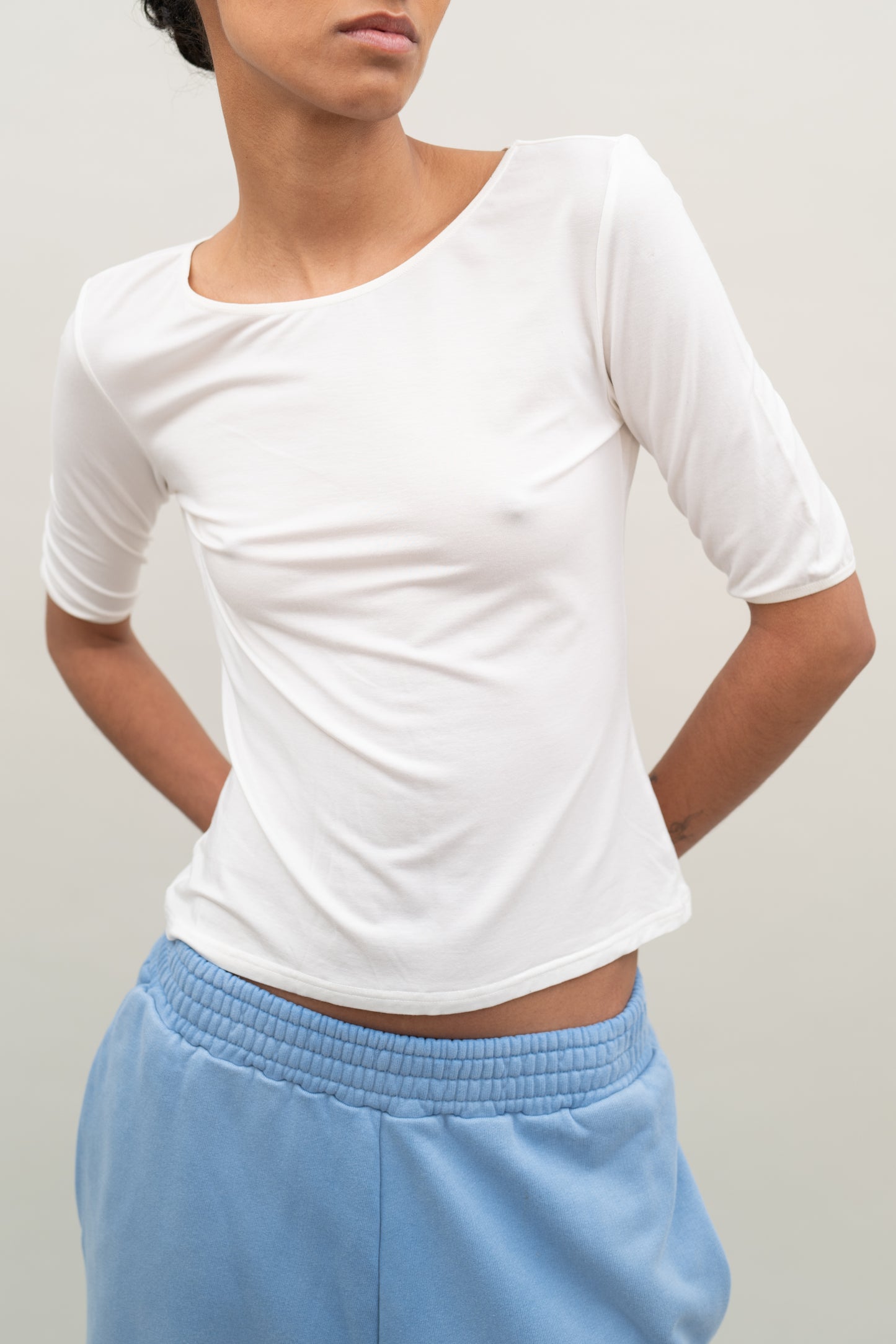 YOHJI YAMAMOTO 3/4 SLEEVE TOP