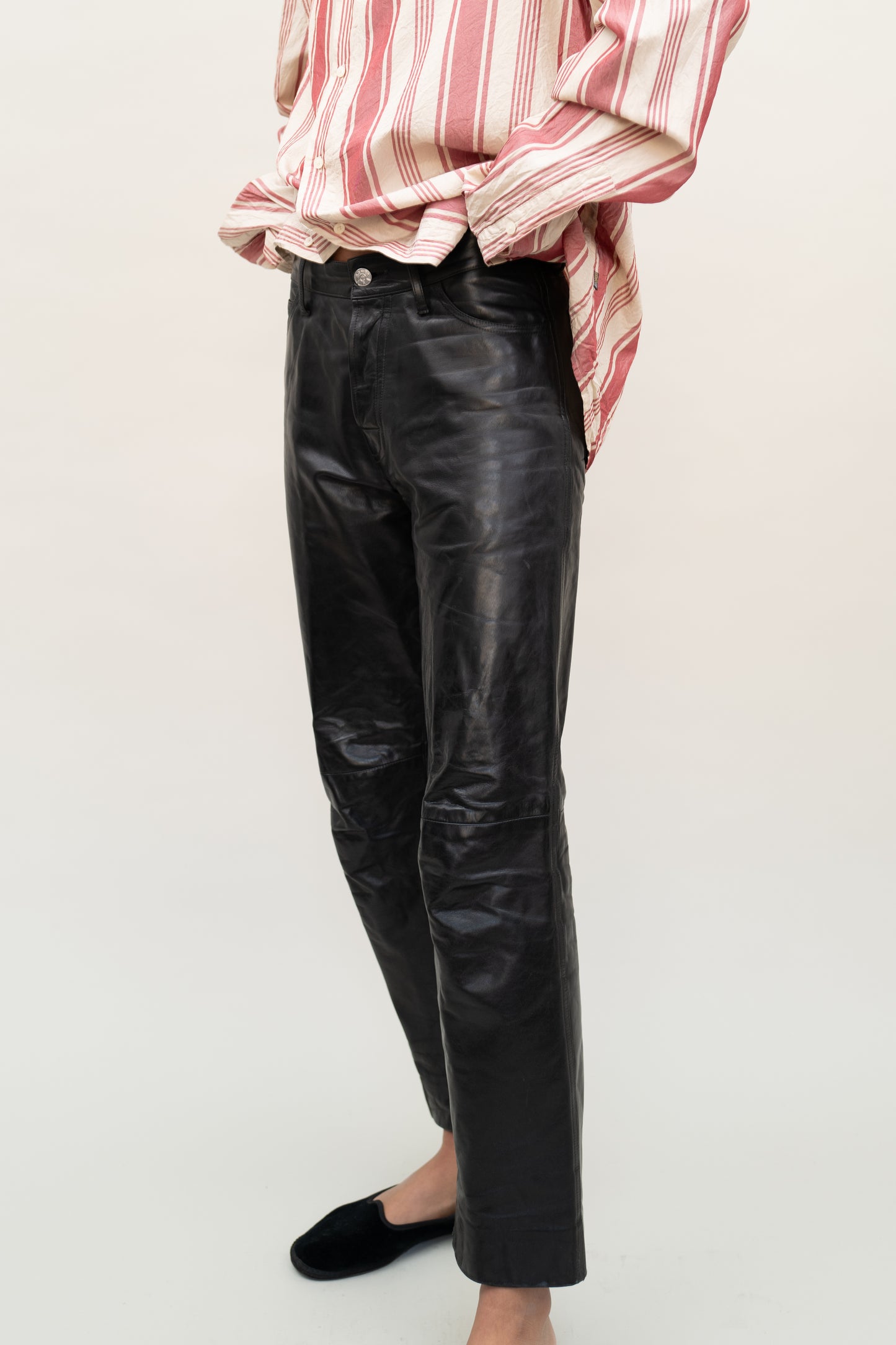 AGNES B. LEATHER PANTS, 90S