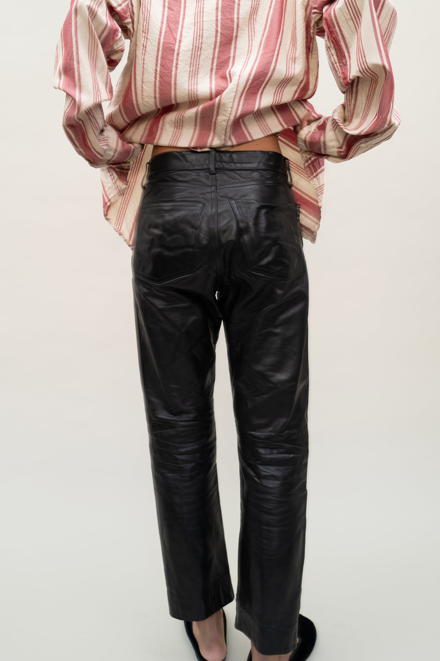 AGNES B. LEATHER PANTS, 90S