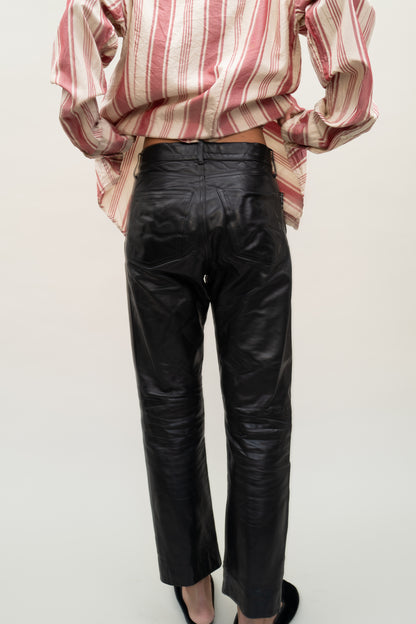 AGNES B. LEATHER PANTS, 90S