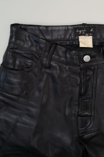 AGNES B. LEATHER PANTS, 90S