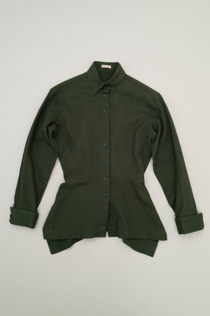 ALAIA FITTED BUTTON UP