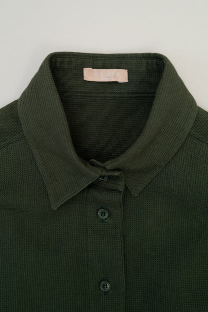 ALAIA FITTED BUTTON UP