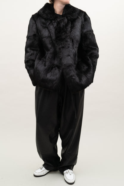 VINTAGE RABBIT FUR COAT