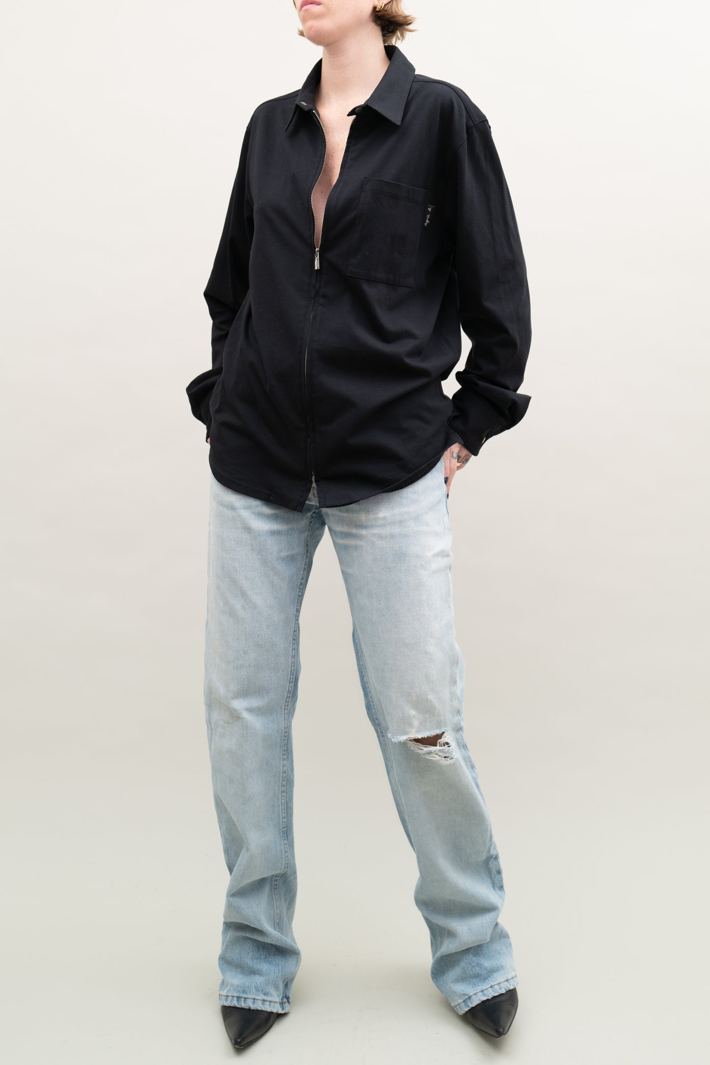 AGNES B. ZIP UP SHIRT