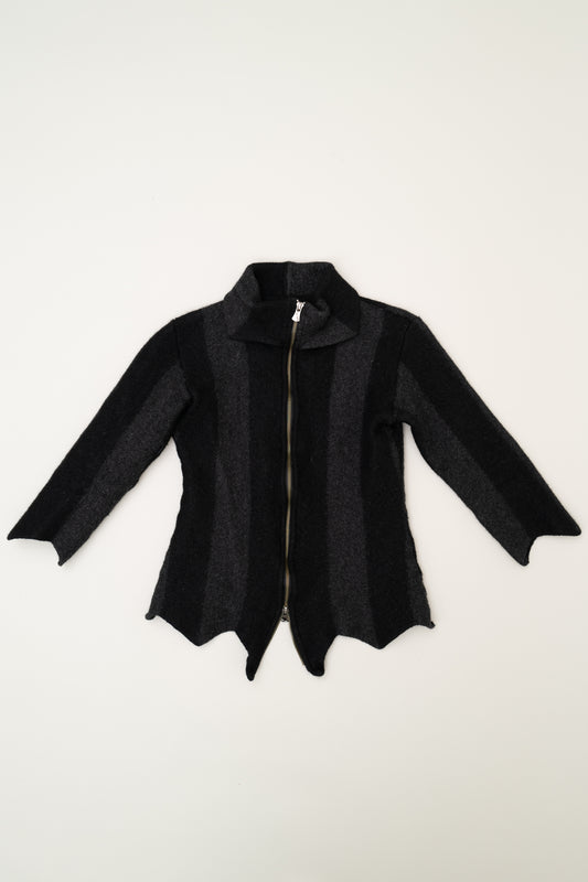 ISSEY MIYAKE ZIP UP SWEATER