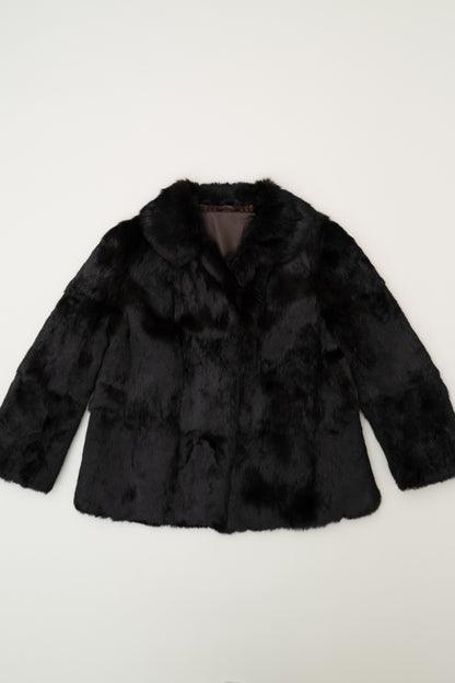 VINTAGE RABBIT FUR COAT