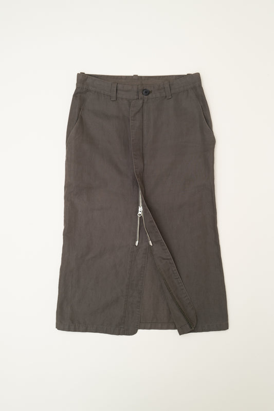 Y'S DOUBLE ZIP SKIRT