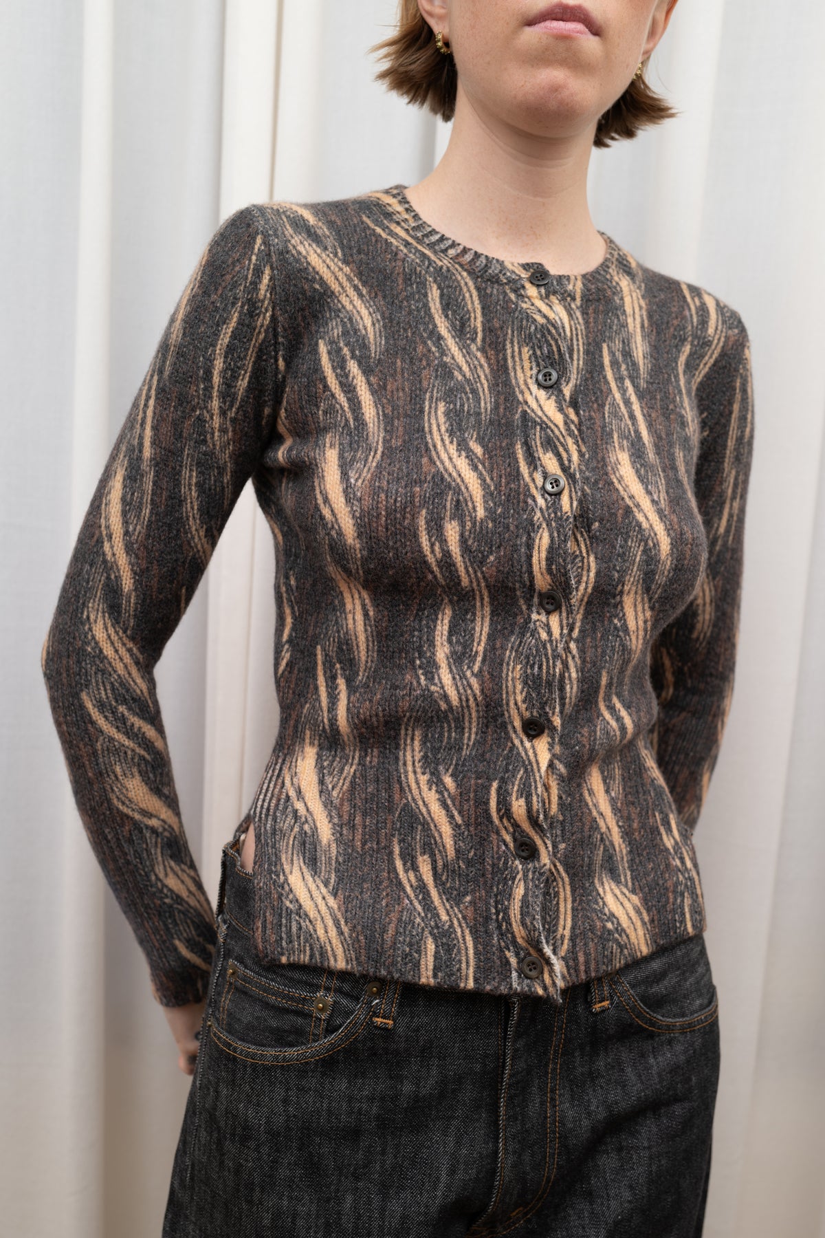 PRADA TROMPE L'OEIL CARDIGAN, 2010