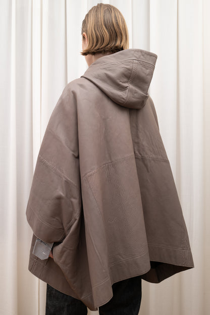 BALLY LEATHER PONCHO
