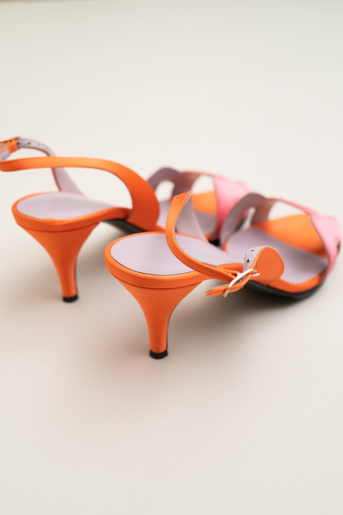 HERMES SATIN HEELS