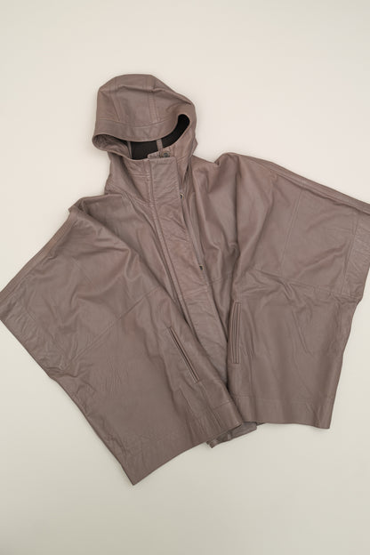 BALLY LEATHER PONCHO